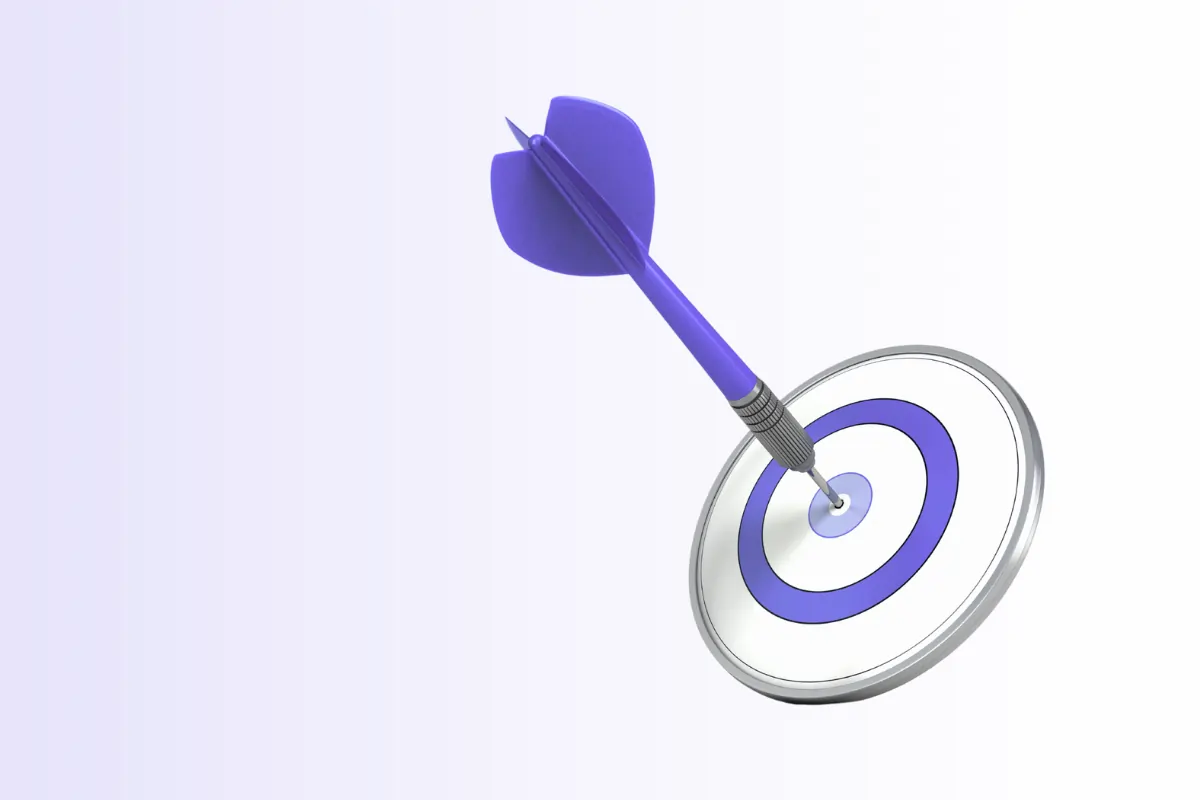 Une cible pour illustrer les objectifs de performance et d'efficacité opérationnel