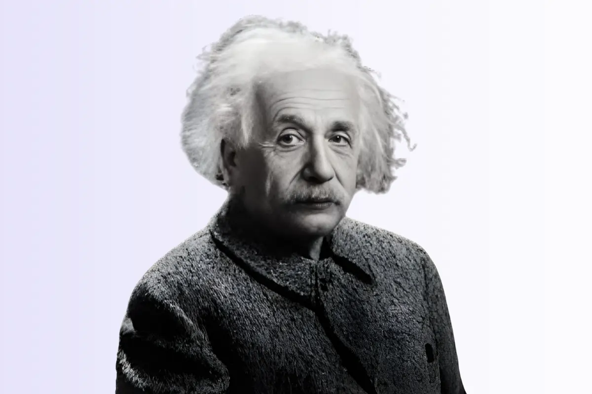 photo d'Albert Einstein auteur de la sitation