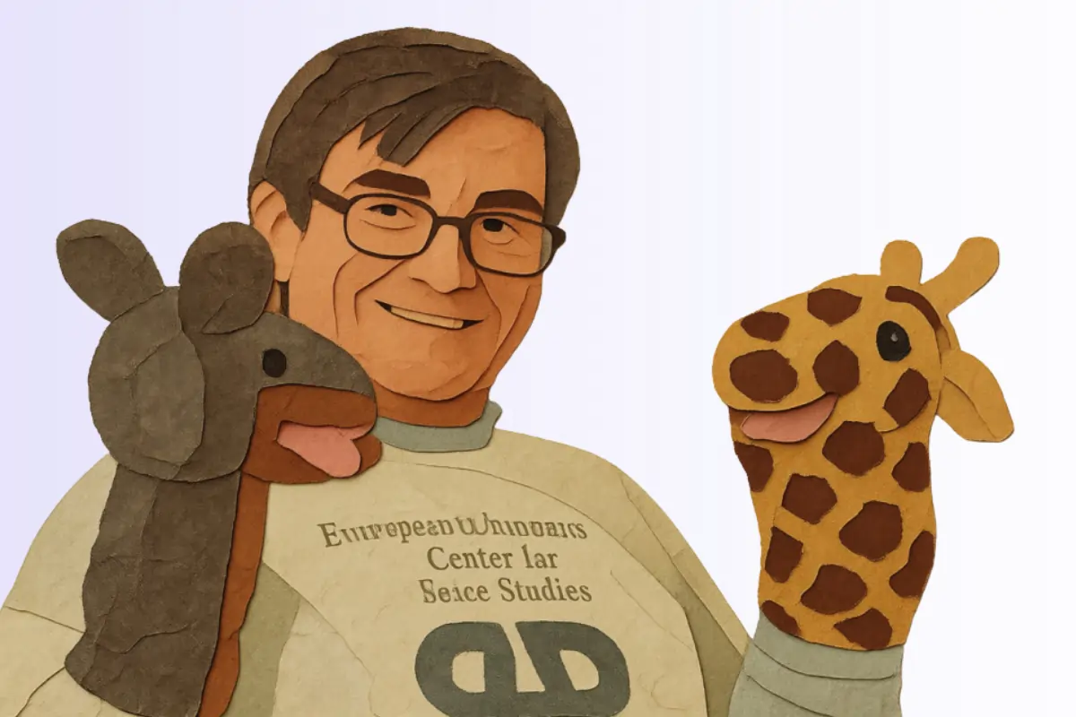 illlustration de Marshall Rosenberg père de la communication non violente (CNV)